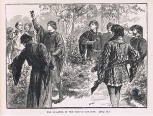 De ruzie in de Tempeltuin door Gordon Frederick Browne